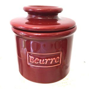 * French Ceramic Butter Bell Original Butter Dish Jar by L. Tremain